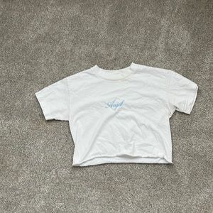 cropped brandy melville shirt